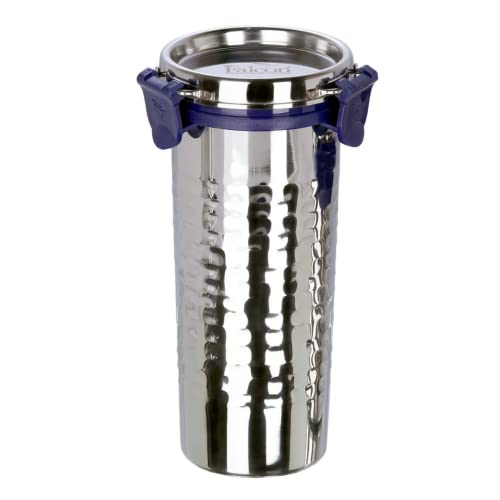 PDDFALCON EcoNxt Stainless Steel Tumbler/Glass Set with All-Steel Lid, Extra Clamp,Zero Plastic Contact,100% Leakproof BIS Certified,Jindal Seal & Made in India Ideal for Office, Gym, Travel(520ml H) - Image 1