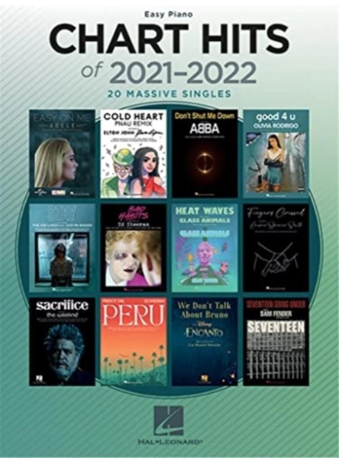 CHART HITS OF 20212022 EASY PIANO