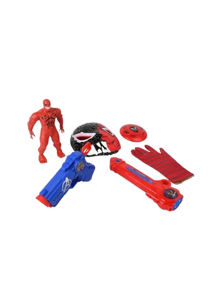 Premium Superhero Warrior Mask & Weapon Set – Action Role Play Costume Kit for Kids - Image 3
