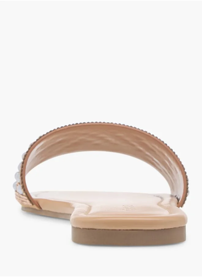 Celeste Women's Embellished Slip-On Flat Sandals