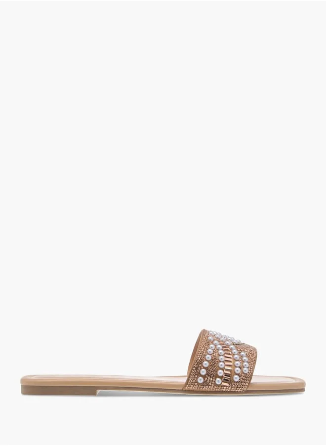 Celeste Women's Embellished Slip-On Flat Sandals