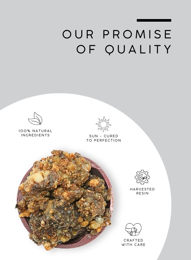 أباميك راتنج بخور فاسوخ أسود من عوافي ميل | مزيج راتنج مغربي لموقدي الفحم والبخور | رائحة قوية لاذعة، دخانية، بلسمية | راتنج سائب - ١٠٠ غرام | ٣.٥ أونصة - Image 4