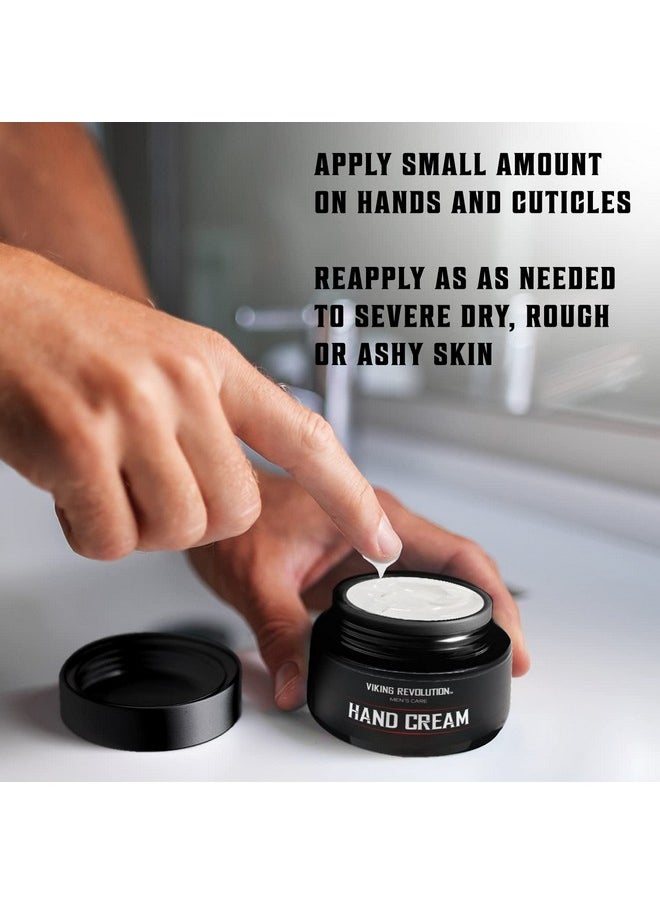 Viking Revolution Viking Revolution Mens Hand Cream for Men - Hand Cream for Dry Cracked Hands Repair Cream - Dry Hand Cream for Dry Hands Balm - Aloe Vera Dry Hands Treatment Skin Moisturizer with Vitamin E (3.5oz)  - Image 5