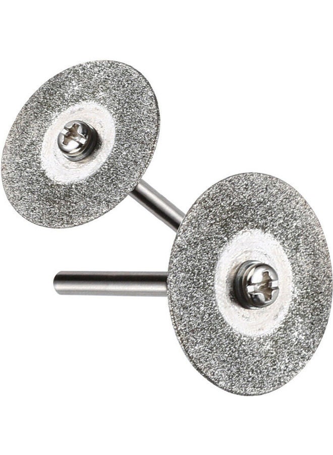 NIBEMINENT 36-Piece Diamond Cutting Wheels and Connection Shanks Set Silver  - Image 4