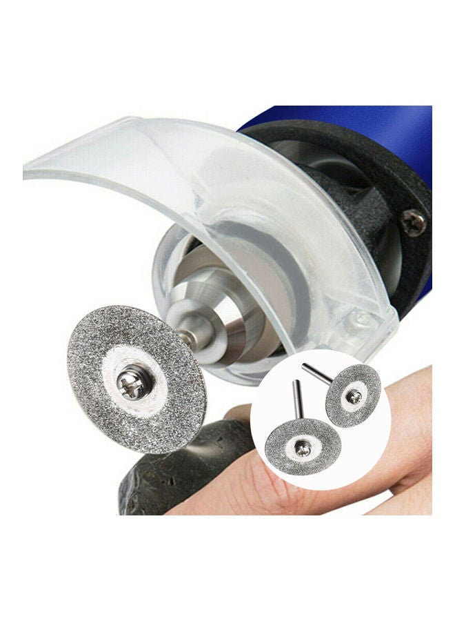 NIBEMINENT 36-Piece Diamond Cutting Wheels and Connection Shanks Set Silver  - Image 2