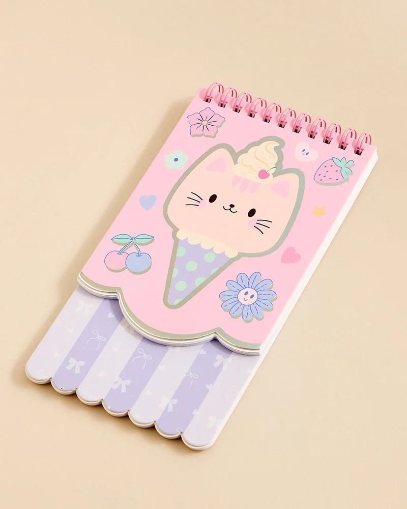 Redtag Pink Shaped Spiral Note Pad