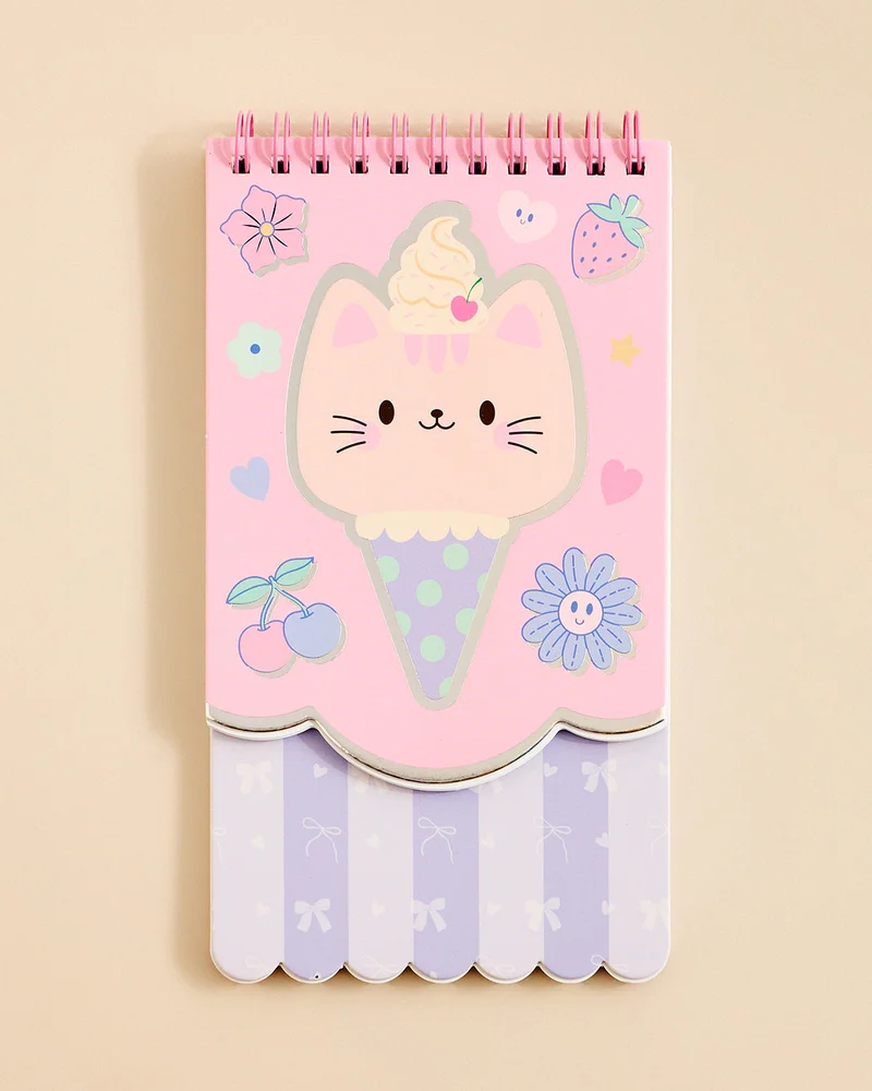 Redtag Pink Shaped Spiral Note Pad