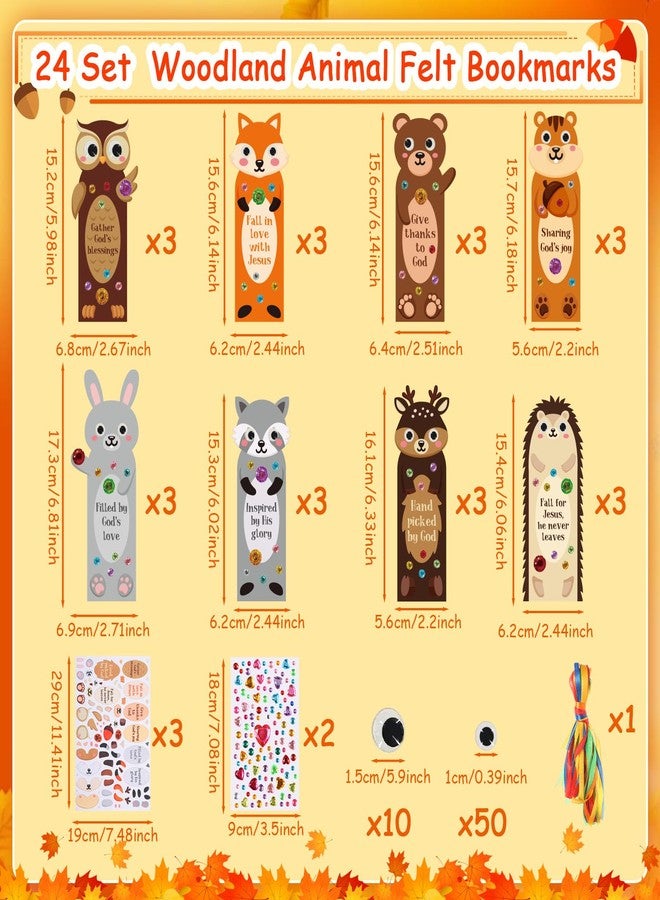 Capoda Summer Bookmark Craft Kits Felt DIY Make Your Own Bookmark with Tropical Fruits Pool Beach Foam Stickers for Classroom Activities Reading Camping Reward Party Favors(24,Animals) - Image 3