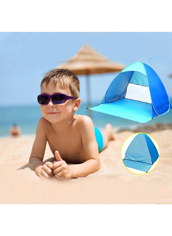 Portable Automatic Pop-Up Tent, Beach Tent Camping Tent, Suitable For 1-2 People Blue - pzsku/Z7836429742646E854232Z/45/_/1729758599/90dc70ed-7c3c-4cce-90a3-6d5d30a85152