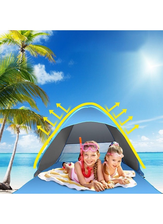 Portable Automatic Pop-Up Tent, Beach Tent Camping Tent, Suitable For 1-2 People Blue - pzsku/Z7836429742646E854232Z/45/_/1729758609/01cb32f9-57e8-47ad-8521-8775372b2fe0