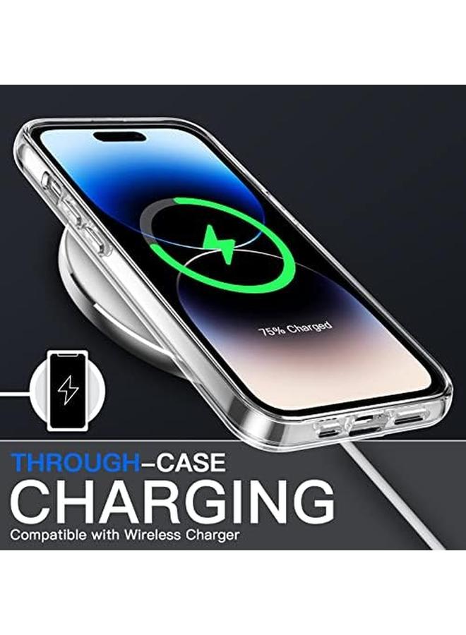 جي تيك جراب لهاتف iPhone 14 Pro مقاس 6.1 بوصة، غطاء خلفي شفاف مقاوم للصدمات ومضاد للخدش - Image 4