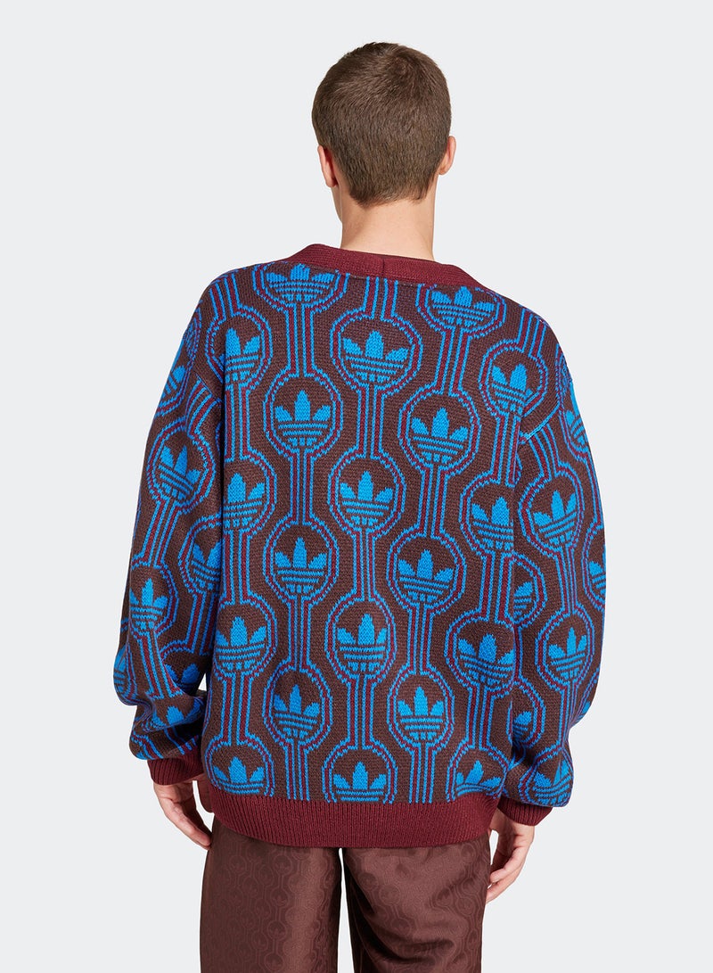 Adidas Knitted Logo Cardigan  - Image 2