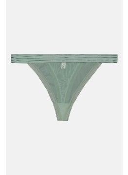 Etam Women Textured Pantie, Turquoise  - Image 1