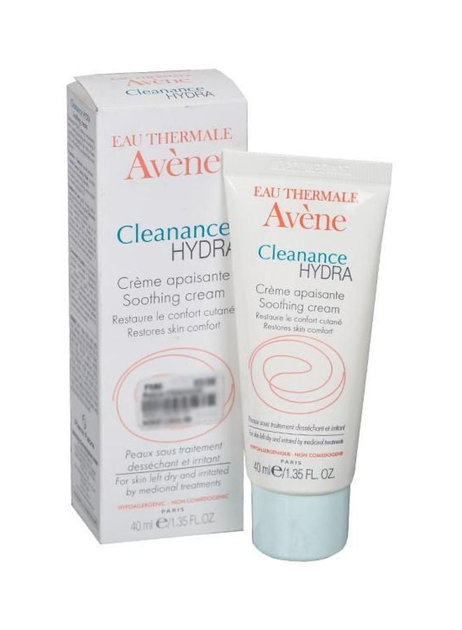 Avene Cleanance Hydra Soothing Cream 40ml – Compensating Moisture for Acne-Treated Skin, Dextran Sulfate And Glycoleol, Non-Greasy And Nourishing for Anti-Acne Medication Dryness Relief 40ml 40ml - Image 2