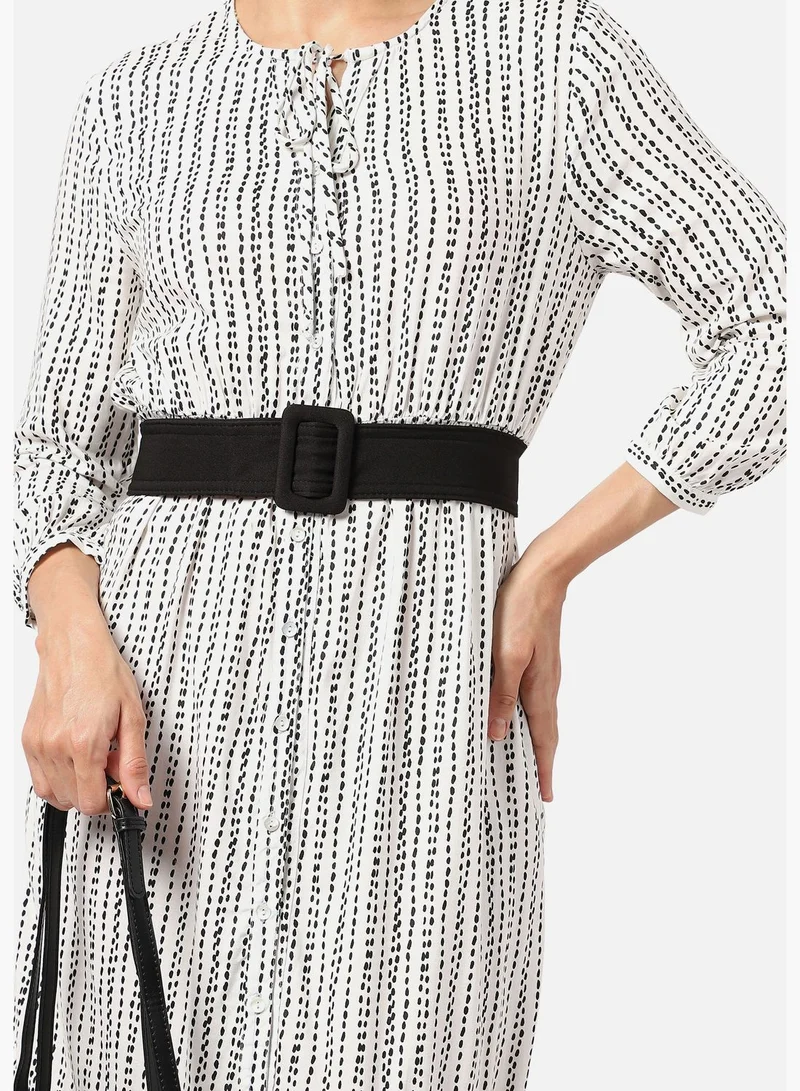 Haute Sauce Casual Solid Fabric Waist Belt For Women