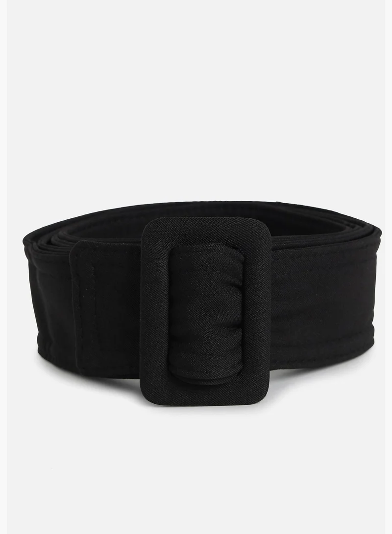 Haute Sauce Casual Solid Fabric Waist Belt For Women