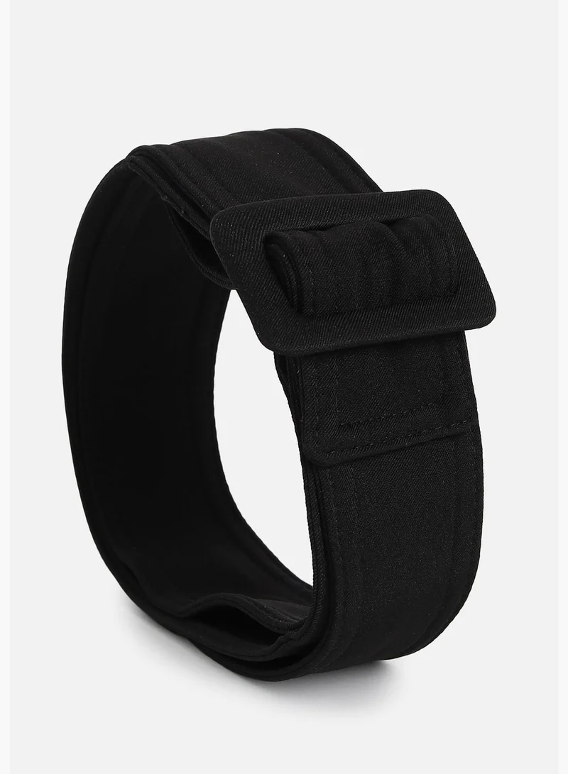 Haute Sauce Casual Solid Fabric Waist Belt For Women