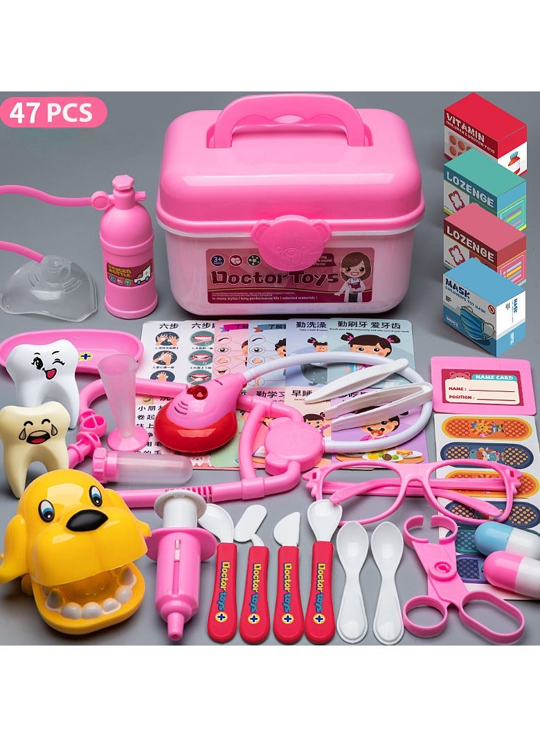 47 Pcs Doctor Kit Toys Pretend Play Toys for Kids - Image 1