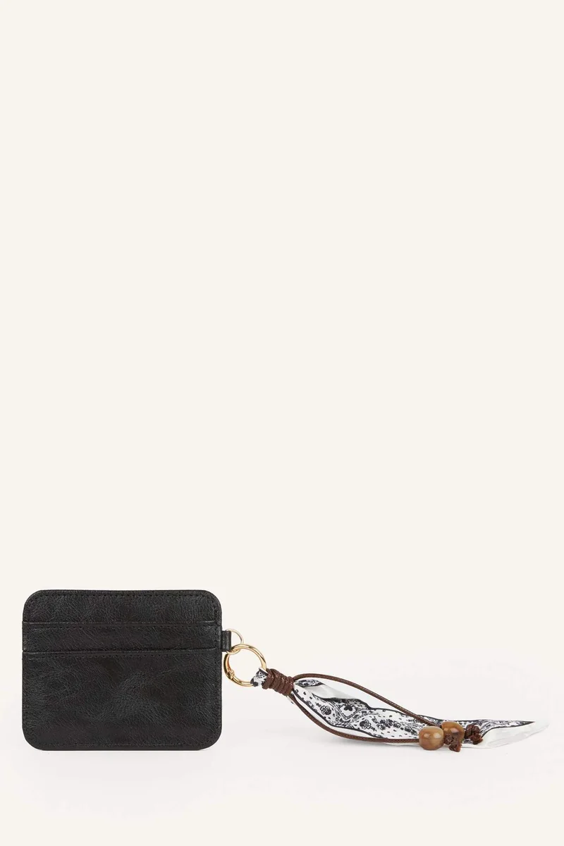 ديفاكتو Woman Faux Leather Business Card Wallet