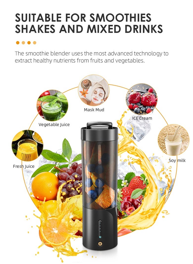 Furtey - Portable Mixer Fresh Juicer Electric Mini Portable Blender for Smoothie and Shakes Multifunction Juice Maker Machine for Kitchen - Image 1