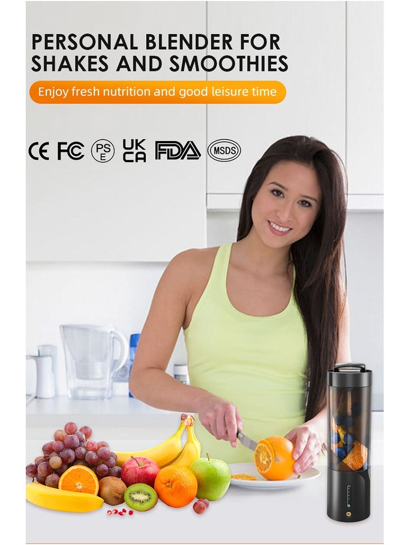 Furtey - Portable Mixer Fresh Juicer Electric Mini Portable Blender for Smoothie and Shakes Multifunction Juice Maker Machine for Kitchen - Image 1