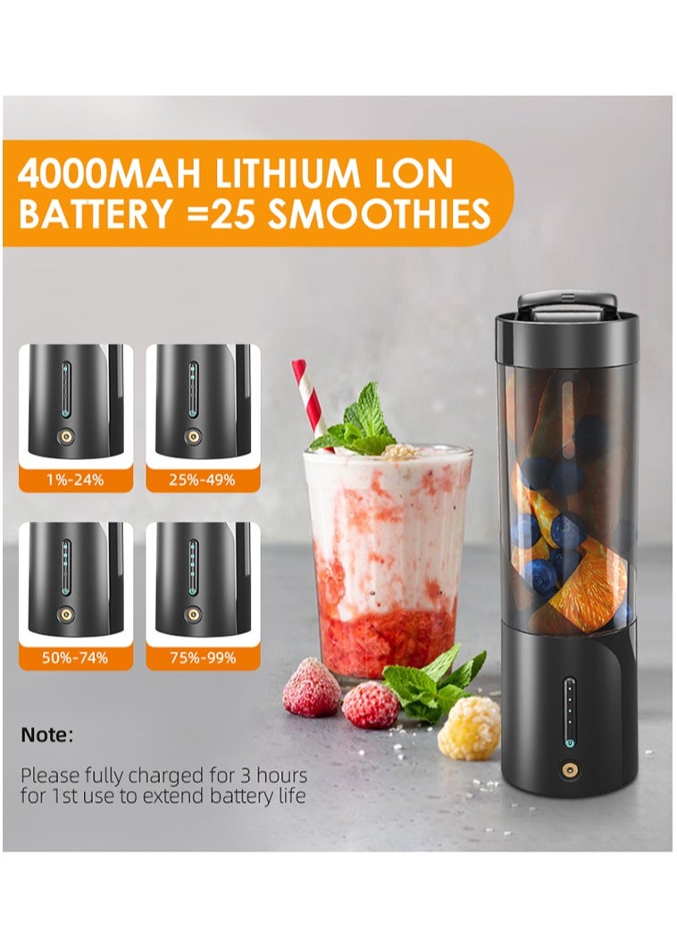 Furtey - Portable Mixer Fresh Juicer Electric Mini Portable Blender for Smoothie and Shakes Multifunction Juice Maker Machine for Kitchen - Image 1