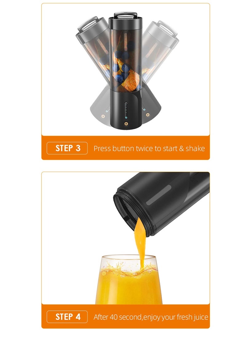 Furtey - Portable Mixer Fresh Juicer Electric Mini Portable Blender for Smoothie and Shakes Multifunction Juice Maker Machine for Kitchen - Image 1