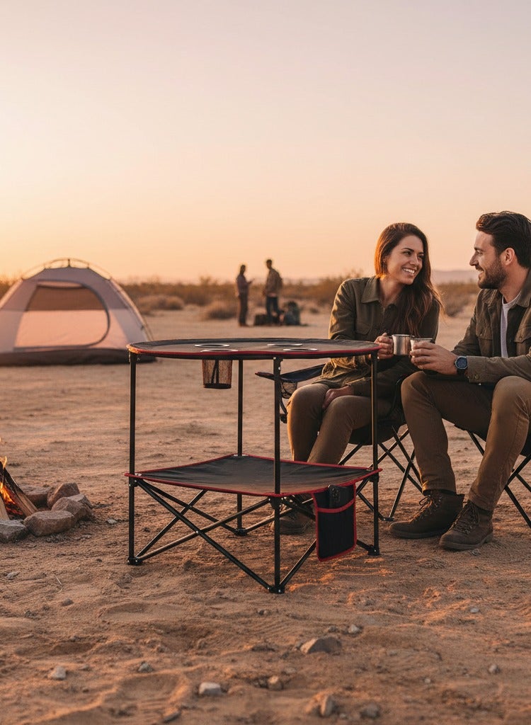 Adventure Lab Portable Folding Camping Table, Lightweight Aluminum Outdoor Picnic Table with Carry Bag, Compact Collapsible Table for Camping, Beach, Hiking & BBQ - Image 4