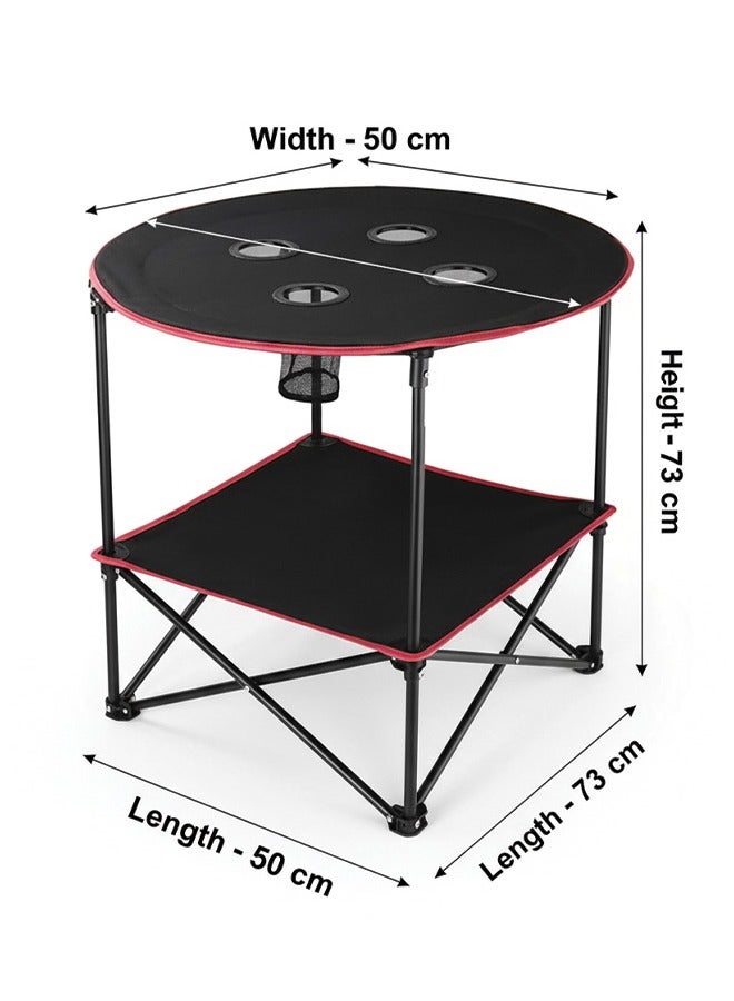 Adventure Lab Portable Folding Camping Table, Lightweight Aluminum Outdoor Picnic Table with Carry Bag, Compact Collapsible Table for Camping, Beach, Hiking & BBQ - Image 2