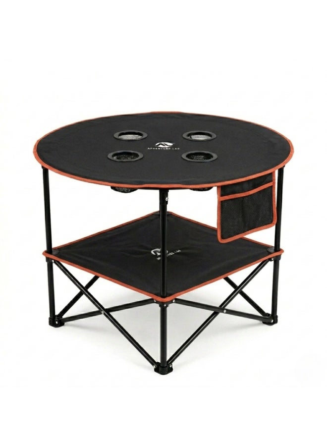 Adventure Lab Portable Folding Camping Table, Lightweight Aluminum Outdoor Picnic Table with Carry Bag, Compact Collapsible Table for Camping, Beach, Hiking & BBQ - Image 1