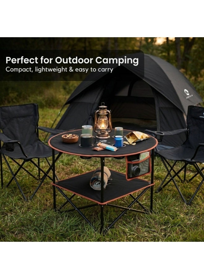 Adventure Lab Portable Folding Camping Table, Lightweight Aluminum Outdoor Picnic Table with Carry Bag, Compact Collapsible Table for Camping, Beach, Hiking & BBQ - Image 2