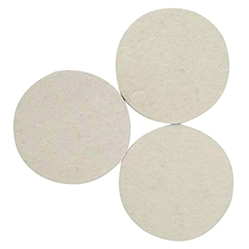 DIY Crafts 5 Pcs, 4" inch Felt Pad Only, Only Felt Pad Hoop Loop For Cerium Oxide Powder/TREO 2.5microns/1.75oz Polishing Powder Felt Pad Polishing Wheel Pad Drill A (5 Pcs, 4" inch Felt Pad Only) - Image 3