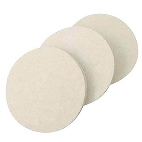 DIY Crafts 5 Pcs, 4" inch Felt Pad Only, Only Felt Pad Hoop Loop For Cerium Oxide Powder/TREO 2.5microns/1.75oz Polishing Powder Felt Pad Polishing Wheel Pad Drill A (5 Pcs, 4" inch Felt Pad Only) - Image 2