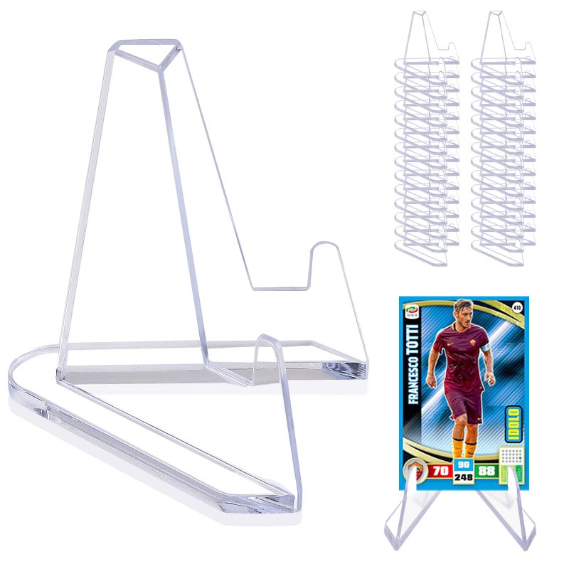 vivinin 32Packs Card Display Stand Card Stand Card Stands for Sports Cards Trading Card Stand Acrylic Material 22 Inch Tall