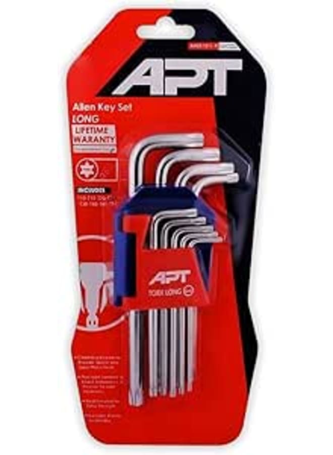 APT HT AH5515119 Long Torx Allen Key without Hole Set, 10mm Size