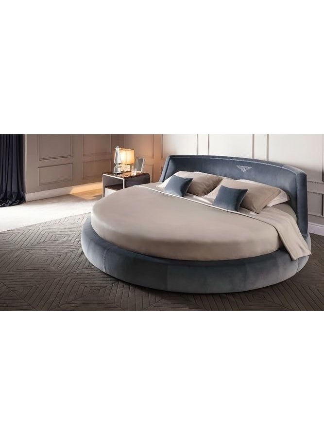 Metinev - Round Cotton Satin Bed Sheet Duvet Cover and Pillowcase Set - Image 1