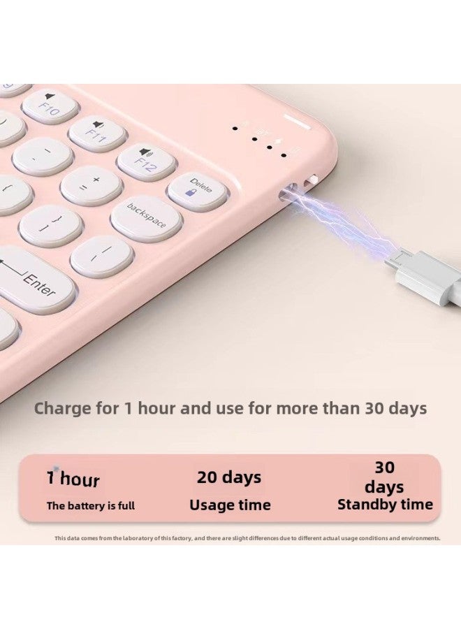 For IPad Wireless Bluetooth Touch Keyboard 110.9.7 round Hat Air5 Wonderful Control Mini6 Leather M4-Color:Sky Blue Leather Case + Keyboard (Regular)-Product Type:iPad Mini 4/5 Generations - Image 5