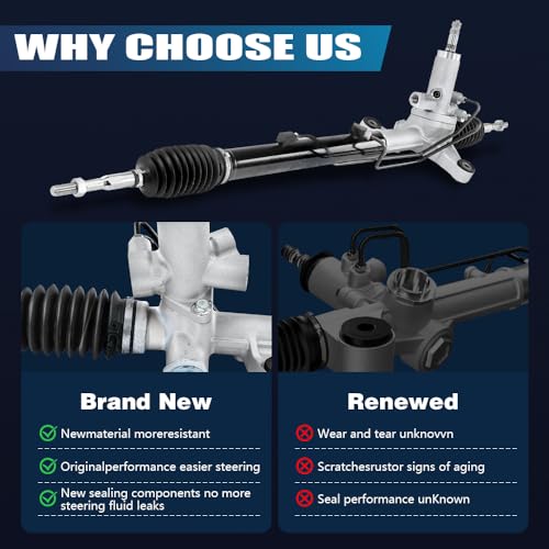 LONGKEES Power Steering Rack and Pinion Assembly FIT 2006–2011 Honda Civic 1.8L FA1 – Hydraulic Type w/Inner Tie Rods – Replace OE# 53601-SNA-A52 26-2718 53601-SNA-A04 - Image 4