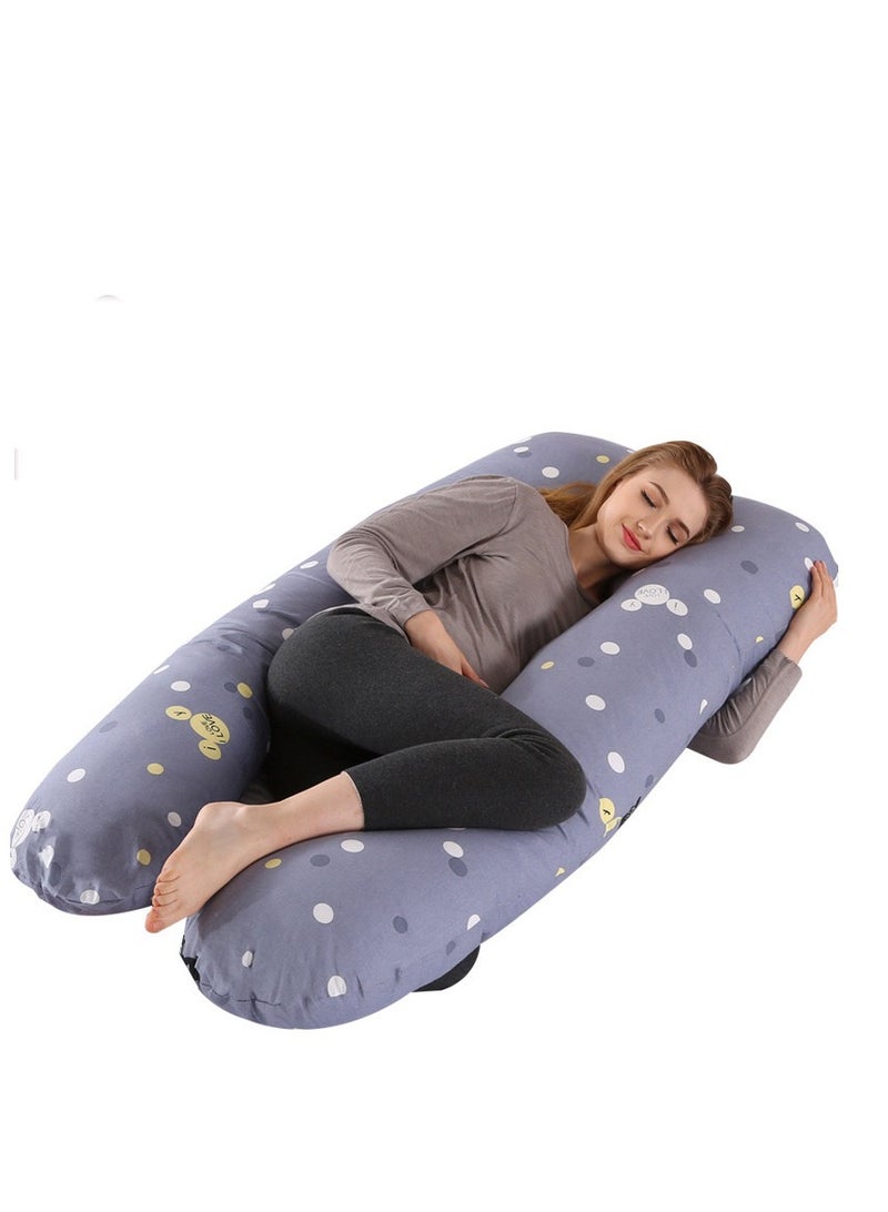 U-Shaped Maternity Pillow, Comfortable and Breathable Pregnant Pillow, Support for Abdomen, Legs - Image 1