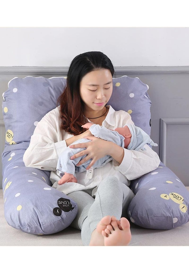 U-Shaped Maternity Pillow, Comfortable and Breathable Pregnant Pillow, Support for Abdomen, Legs - Image 3