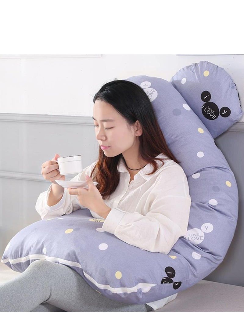 U-Shaped Maternity Pillow, Comfortable and Breathable Pregnant Pillow, Support for Abdomen, Legs - Image 5