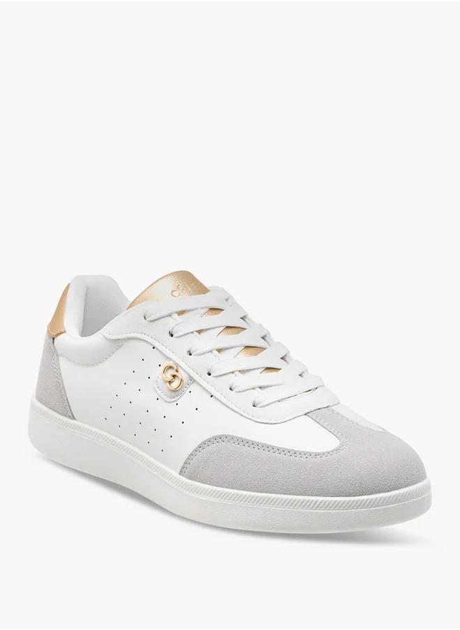 سيليست Women's Logo Detail Sneakers with Lace-Up Closure