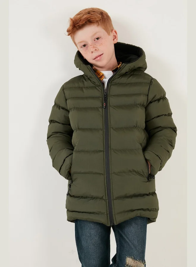 Lela Lela Zippered Pocket Hooded Puffer Jacket for Boys JACKET 6492324