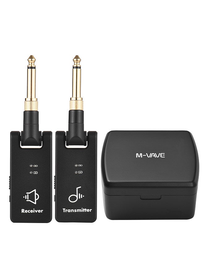 M-VAVE M-VAVE WP-8 Wireless Transmission System Electric Guitar Receiver & Transmitter Built-in Battery with Charging Box 3.5mm & 6.35mm Plug  - Image 1