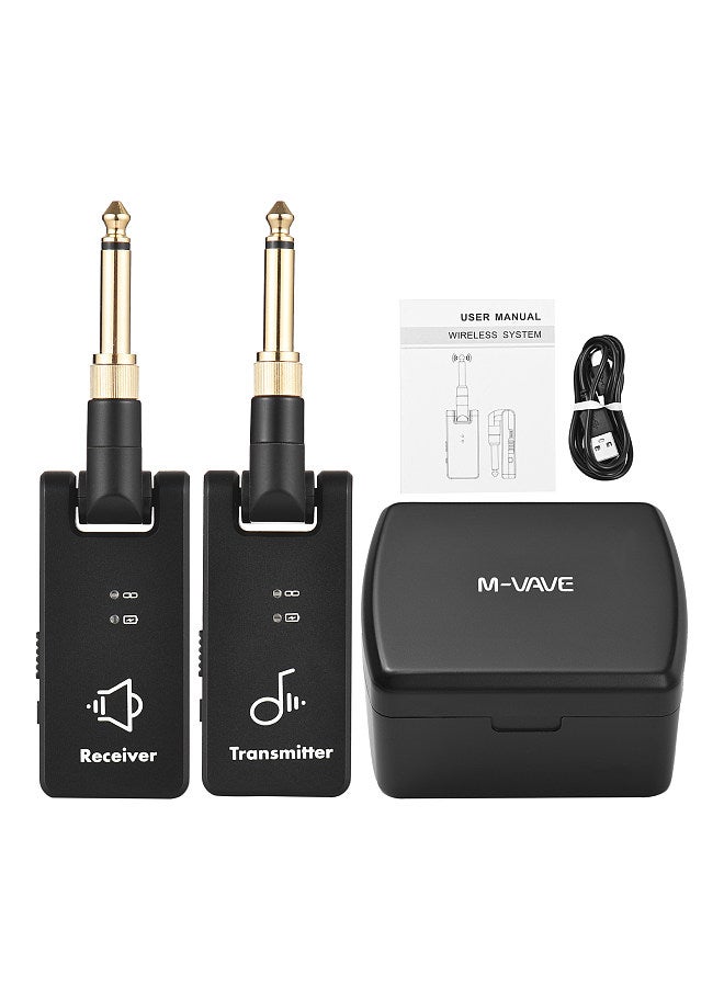 M-VAVE M-VAVE WP-8 Wireless Transmission System Electric Guitar Receiver & Transmitter Built-in Battery with Charging Box 3.5mm & 6.35mm Plug  - Image 5