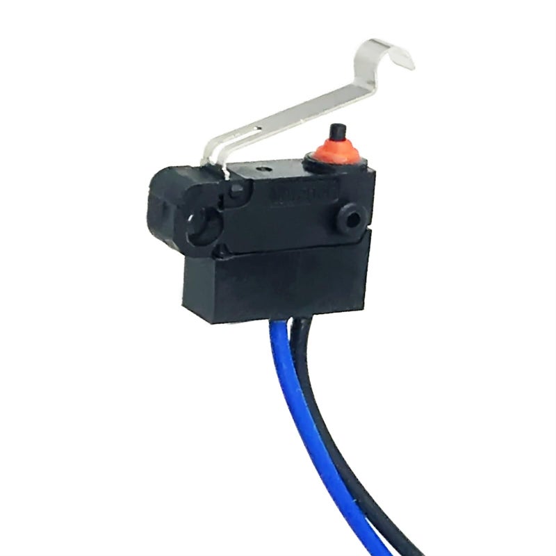 IP67 مقاوم للماء مفتاح صغير 3 دبوس رافعة زر مطاطي قفل إلكتروني D2HW DW 14 7mm 3A لون رمادي - Image 4
