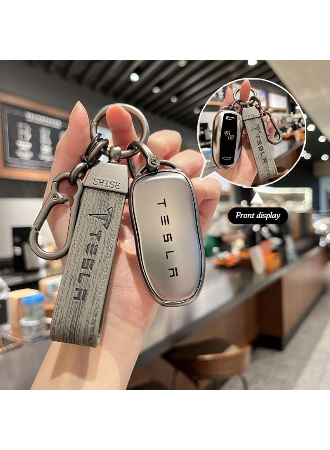Tesla Suitable for the key covers of Tesla Model 3, Model Y, Model S, and Model X. Complete set of hard rubber protective cases for car keys, high-end car key protection cases. - Image 1