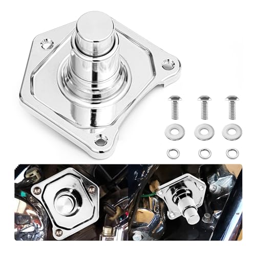 OURONOTO Motorcycle Chrome Starter Push Button 1214 kwatt Compatible for Harley 19912017 Big Twin Sportster Softail Dyna - Image 1