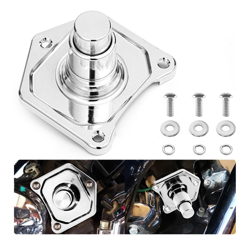 OURONOTO Motorcycle Chrome Starter Push Button 1214 kwatt Compatible for Harley 19912017 Big Twin Sportster Softail Dyna - Image 3
