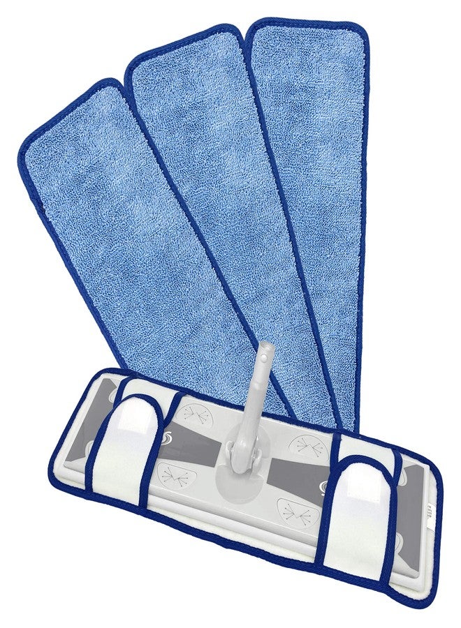 Xanitize 18" Microfiber Mop Pads with Straps 3-Pack (X-Large) - Image 1